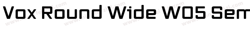 Vox Round Wide W05 Semibold字体转换